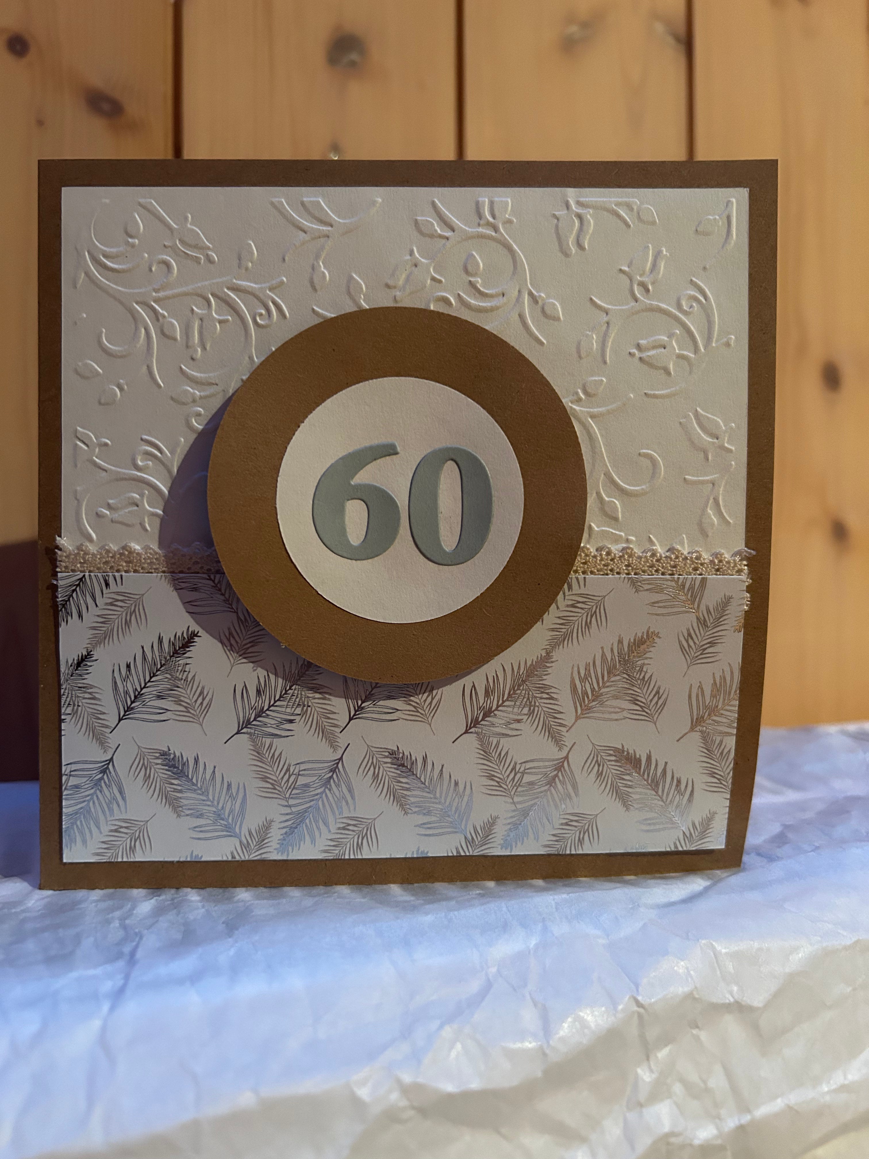 Geburtstagskarte 60 Jahre